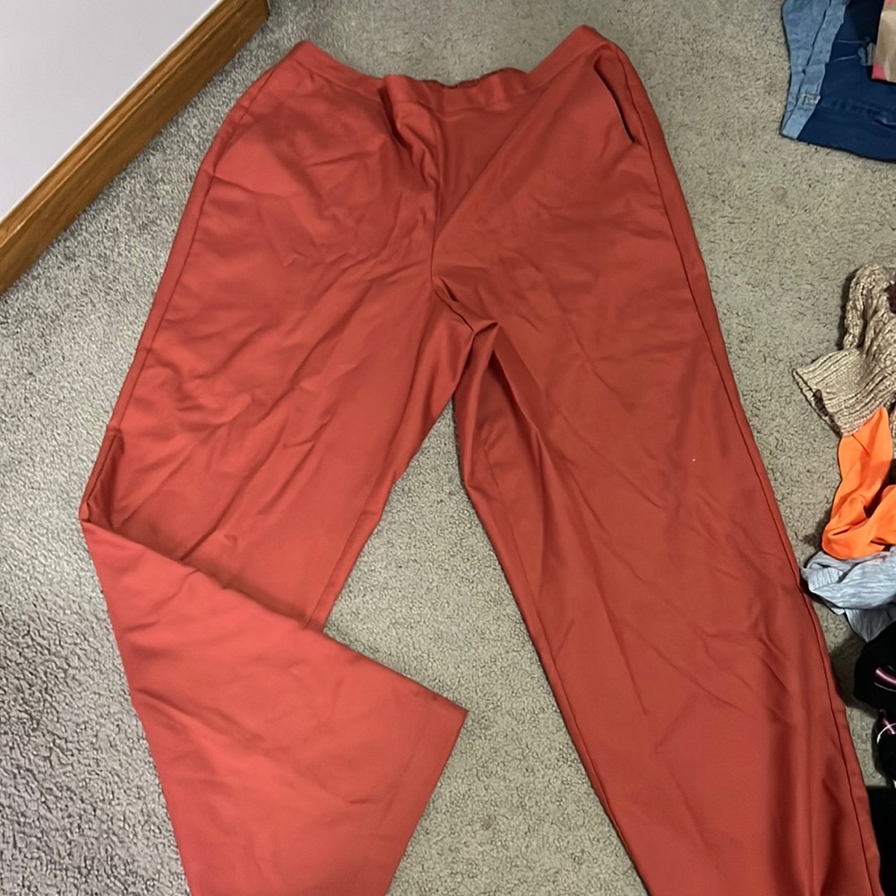 Alfred Dunner burnt orange trousers
